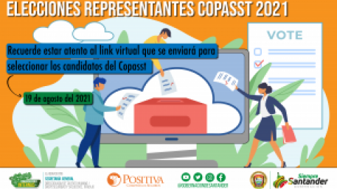 Prepárate, este 19 de agosto podrás elegir los integrantes del COPASST
