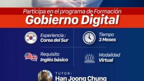 Capacítate en Gobierno Digital con Corea del Sur