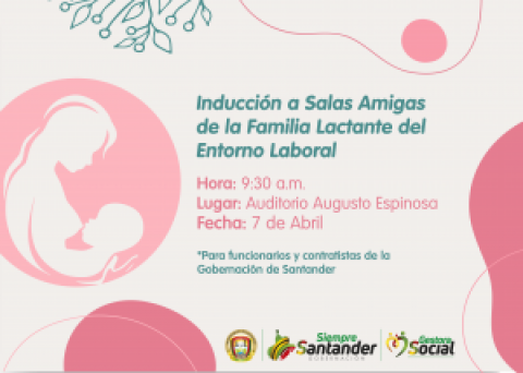 En la Gobernación de Santander somos amigos de la lactancia materna