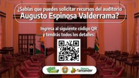 ¿Requiere de algunos recursos del auditorio Augusto Espinosa Valderrama para sus eventos institucionales? Le contamos cómo hacerlo